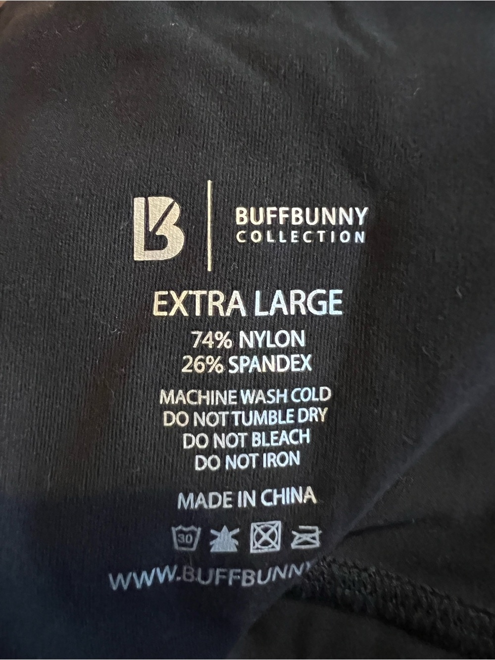 BuffBunny Black High-Waist Leggings - Picture 3 of 3